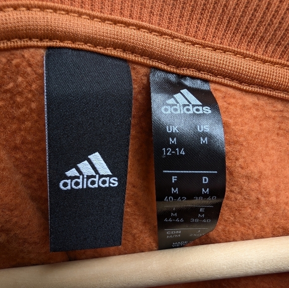 Adidas Orange Tunic Sweatshirt Dress Texas Longhorns Pullover Size Medium - Picture 5 of 6